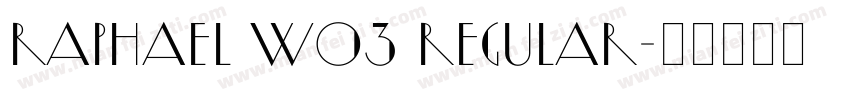 Raphael W03 Regular字体转换